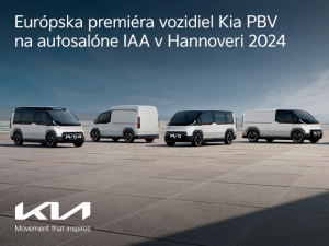 Európska premiéra vozidiel Kia PBV